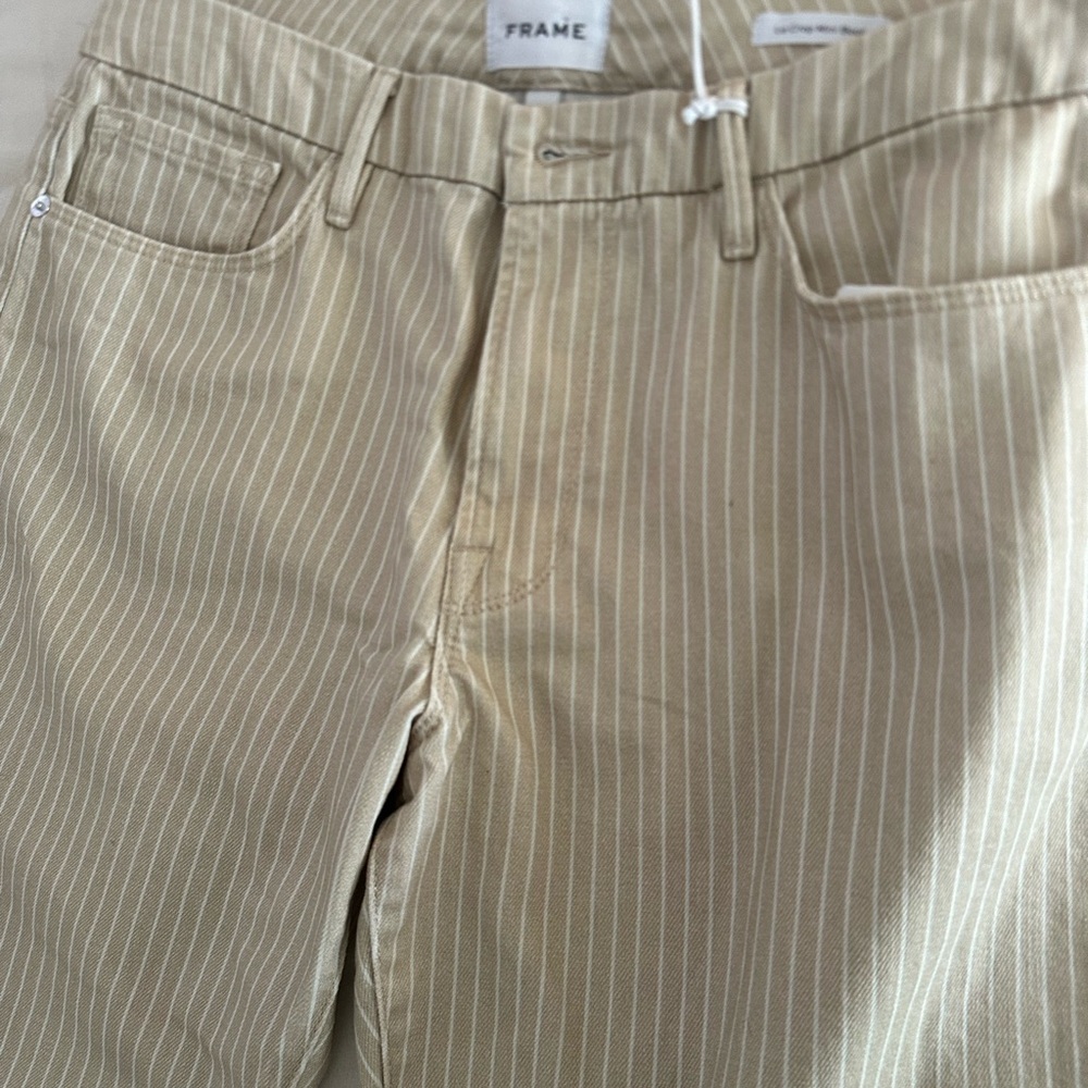 Frame le crop mini boot NWT in sand stripe - Picture 7 of 10